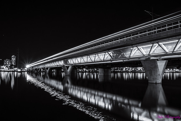 Black and White Tempe Town Lake