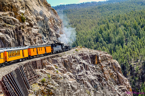 Train in Mountains