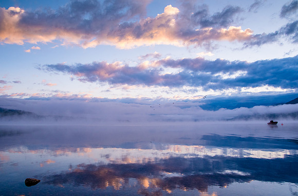 Sunrise at Lake McDonald
