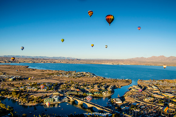 Hot Air Balloons over Lake Havasu