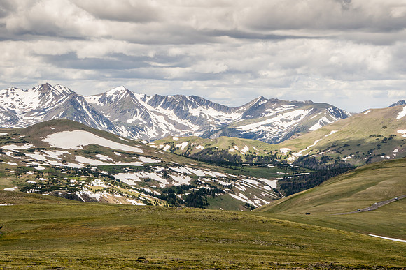 Scenic Road through Rocky Mountain NP