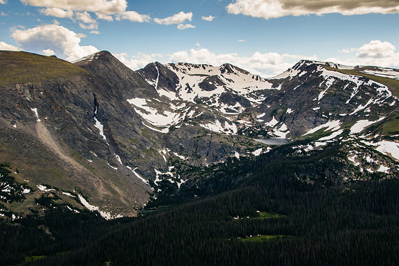 Alpine lakes in the mountains