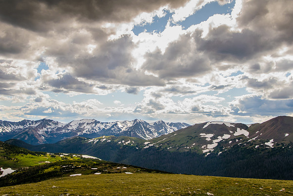 Clouds over Rocky Mountain Peaks