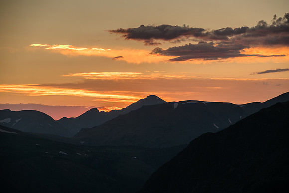 Sunset from Trail Ridge Road