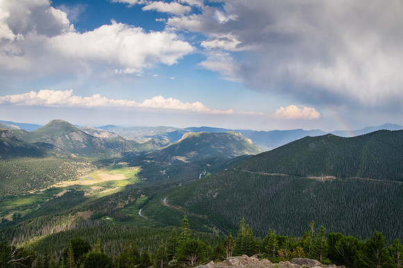 Rainbow over Many Curves Overlook