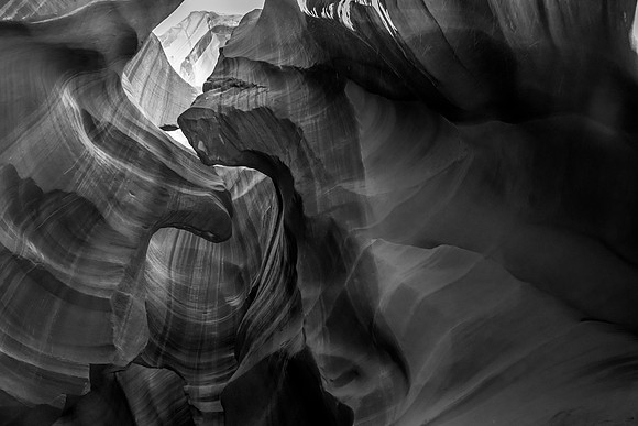 Black and White Antelope Canyon