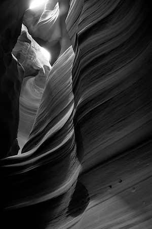 Black and White Antelope Canyon