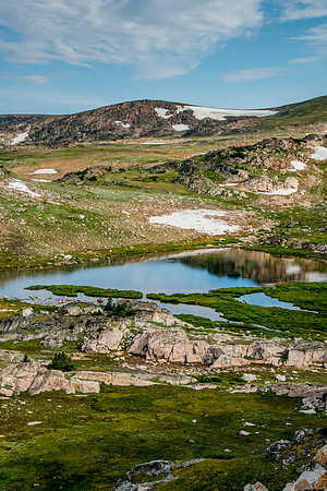 Lake hidden on the Beartooth Highway